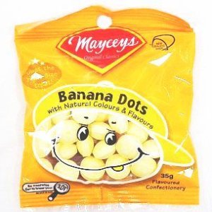 Mayceys Banana Dots 35g